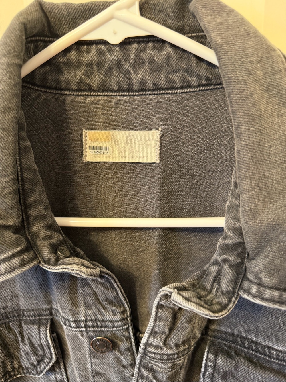 We The Free Marci Denim Coveralls, Washed Black/Gray, Size M - Picture 3 of 14
